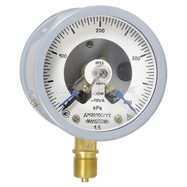 Манометр ДМ-2010 СгУ2, без фланца, 0-400кПа
