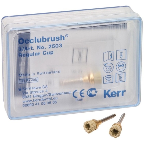 Щетка полировочная Оклюбраш (Occlubrush) cтандартная чашечка 3шт Kerr 2503