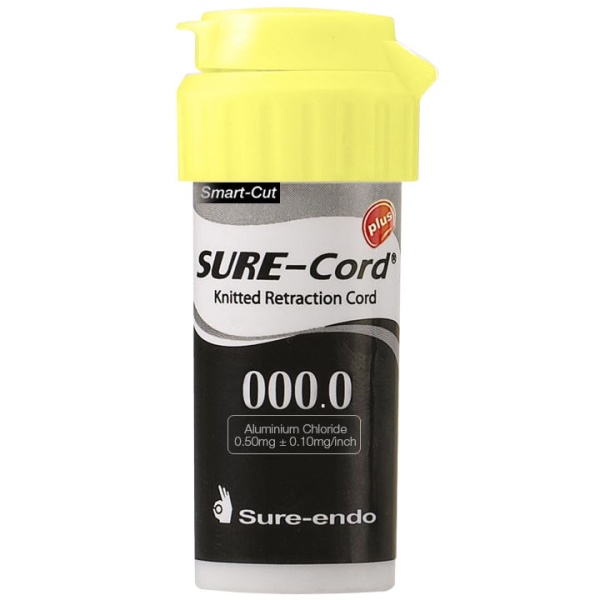 Нить ретракционная SURE-Cord plus №000.0 с пропиткой хлорида алюминия 203см
