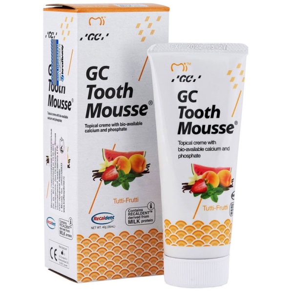 Тус Мус (Tooth Mousse) мультифрукт реминерализирующий гель 40г GC