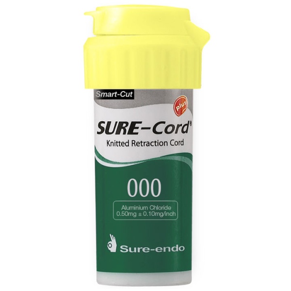 Нить ретракционная SURE-Cord plus №000 с пропиткой хлорида алюминия 203см