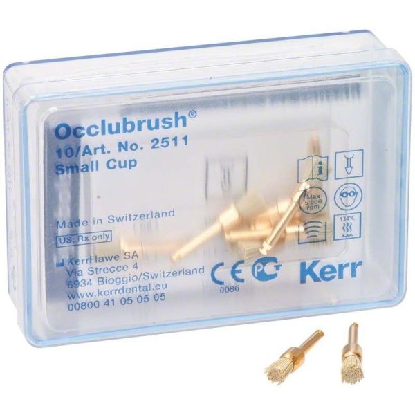 Щетка полировочная Оклюбраш (Occlubrush) малая чашечка 10шт Kerr 2511