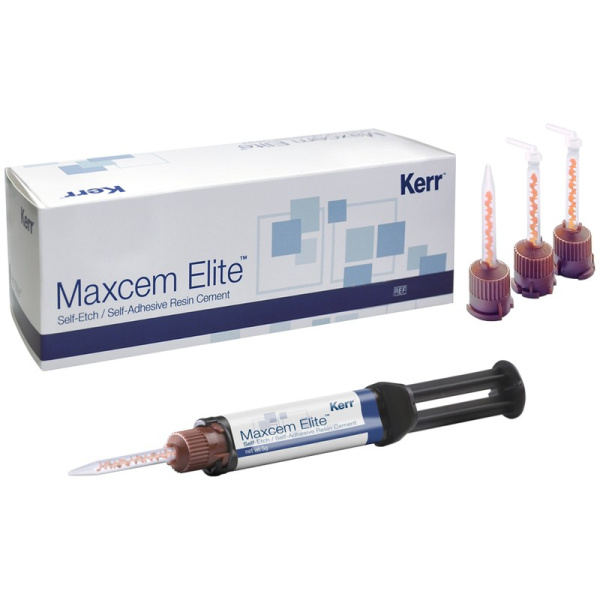Максцем Элит (Maxcem Elite) прозрачный цемент для фиксации двойного отверждения 5г Kerr 34057