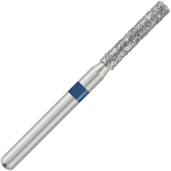Бор алмазный SS White FG 837-016 цилиндр 1.6х8мм синий турбинный