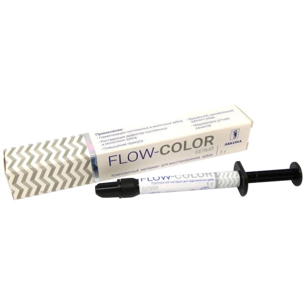 Флоу-Колор (Flow-Color) белый композит жидкотекучий 1г ARKONA