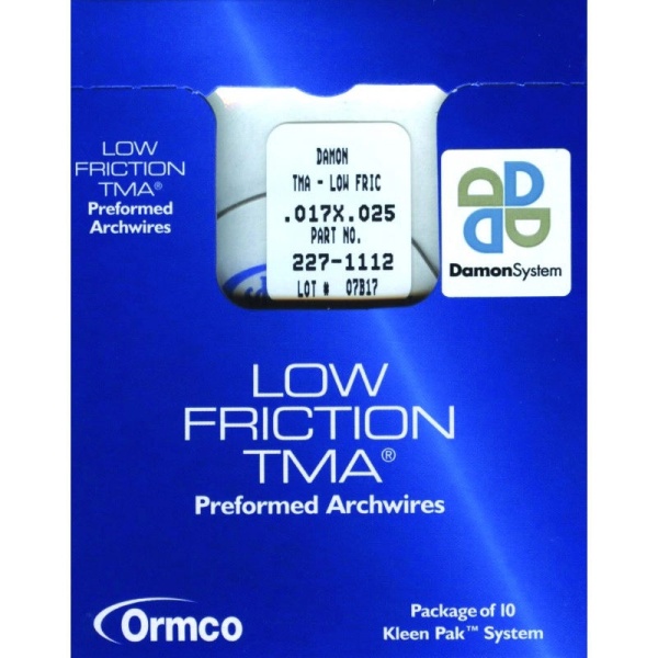 Дуга Damon TMA Low Friction Regular .019х.025 Ormco 227-1113