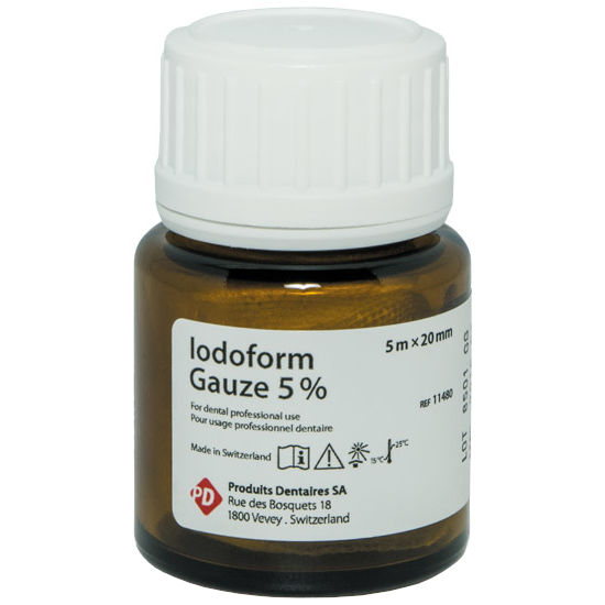 Бинт йодоформный 5% (Iodoform Gauze 5%) 20мм х 5м PD