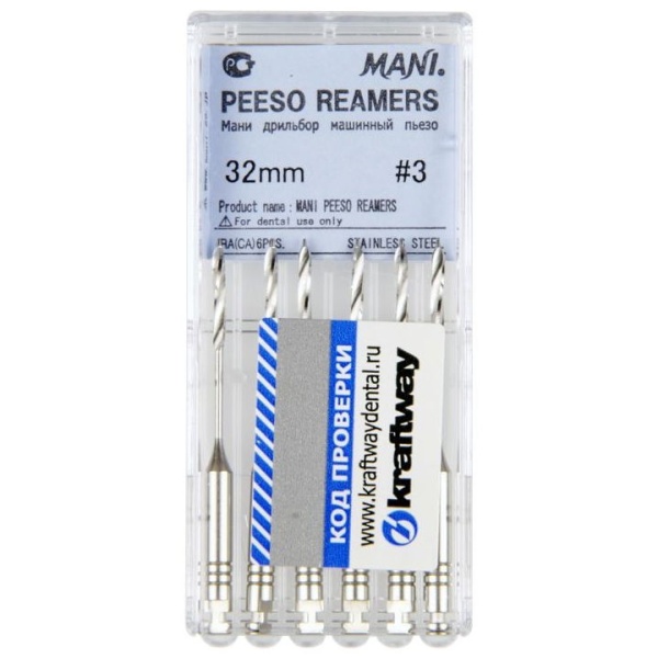 Фото товара «Расширитель устья Ларго Mani Peeso Reamers 6шт» - фото товара №1