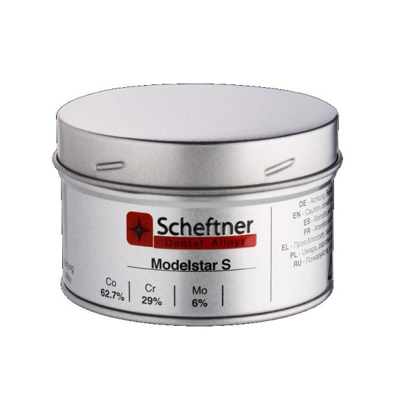 Сплав ModelStar S (Моделстар) сплав кобальт-хромовый (CO-CR) 1кг Scheftner