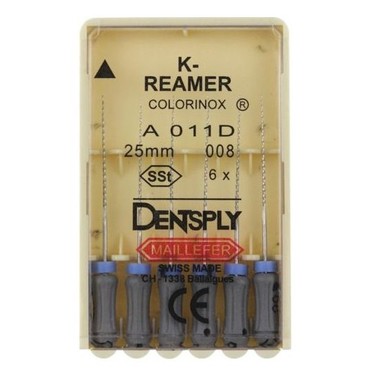 Каналорасширители ручные Dentsply K-Reamers №08 25мм 6шт