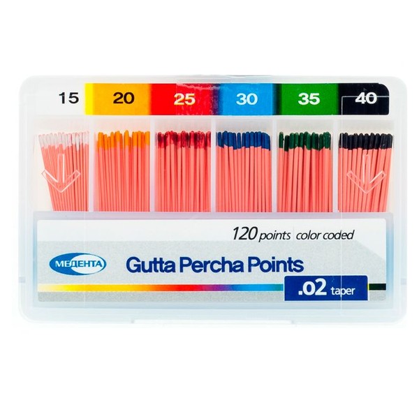 Штифты гуттаперчевые Meta Biomed Медента DiaDent