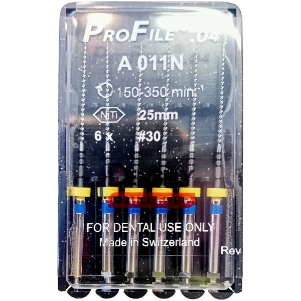 Фото товара «Каналорасширители угловые Dentsply ProFile 6шт» - фото товара №1