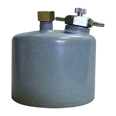 Бачок для бензиновой горелки с регулятором качества смеси и заливной горловиной