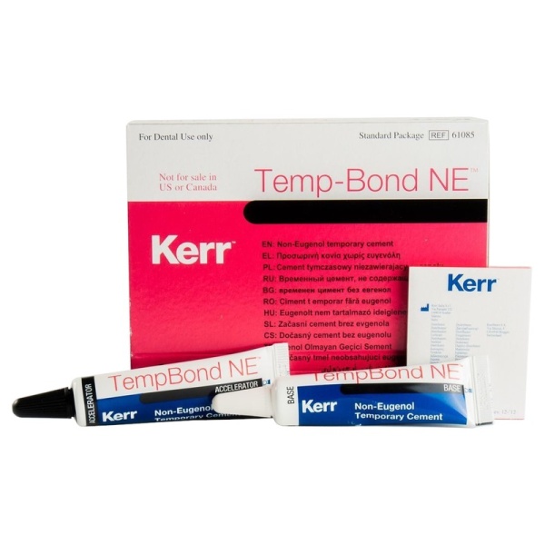 Темп-Бонд НЕ (Temp-Bond NE) цемент для фиксации без эвгенола 50г 15г Kerr 61085