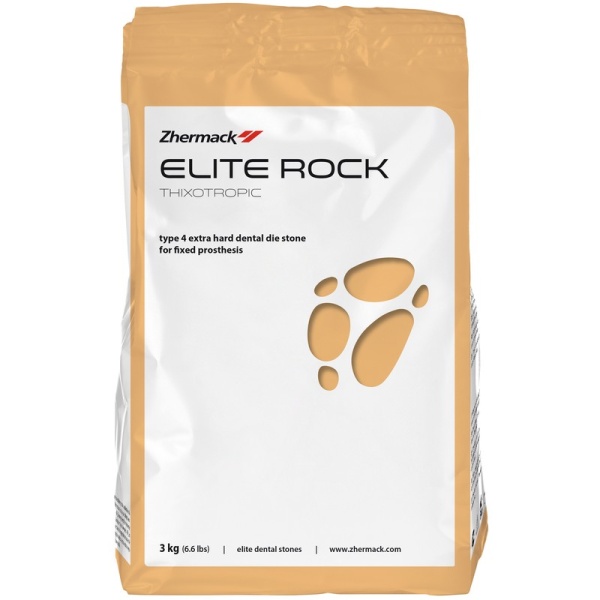 Супергипс Элит Рок (Elite Rock) песочно-коричневый 4 класс 3кг Zhermack