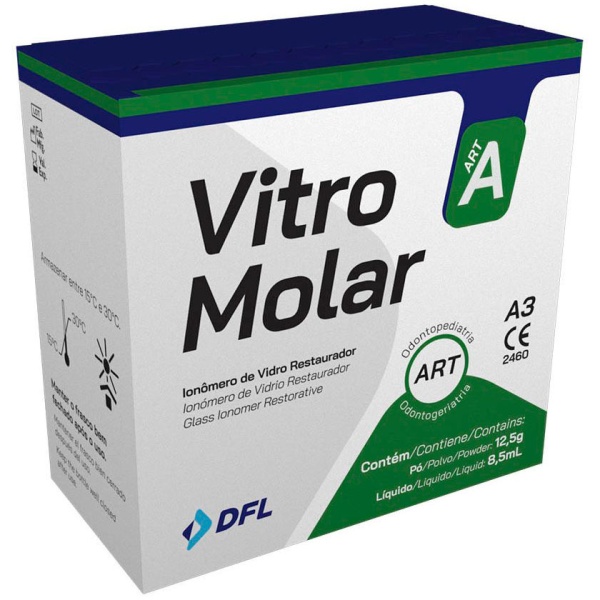 Витро Молар (Vitro Molar) А3 цемент химического отверждения 10г 8мл DFL 59234