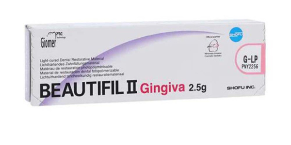 Реставрационный светоотверждаемый материал Beautifil 2 Gingiva (Бьютифил 2 Гингива), шприц 2,5 гр., цвет G-LP, Shofu (арт.Y2256)