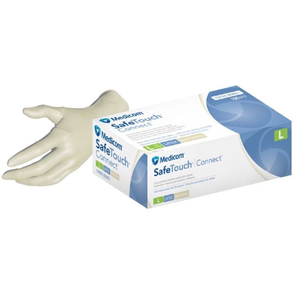 Перчатки смотровые Medicom XS латексные белые 50 пар