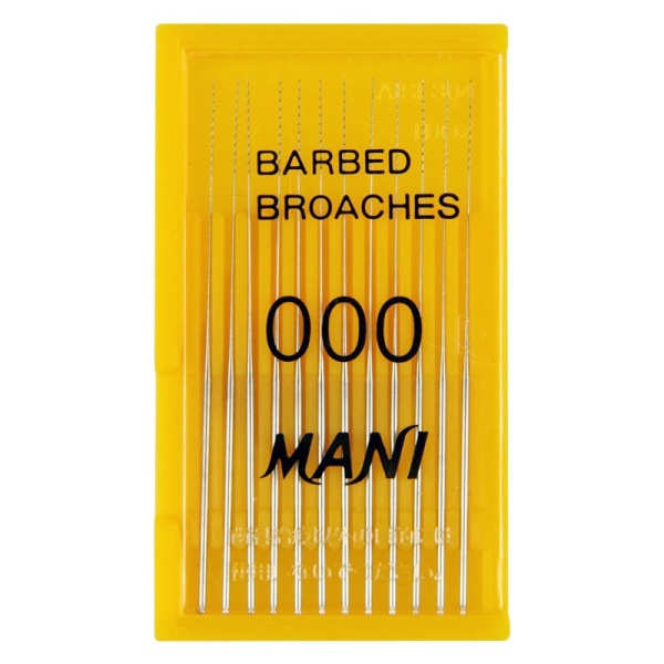 Пульпоэкстракторы Mani Barbed Broaches №000 52мм 12шт