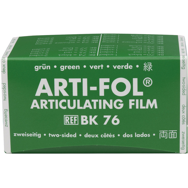 Артикуляционная фольга Bausch Arti-Fol BK 76 зеленая 8мкм 75мм х 15м
