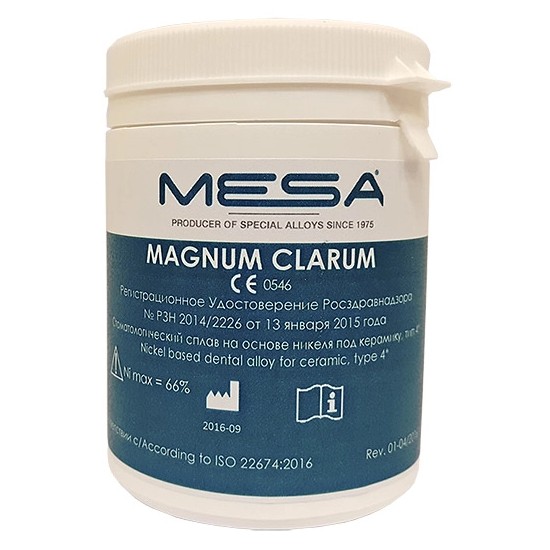 Сплав Magnum Clarum для металлокерамических конструкций никель-хром 1кг MESA