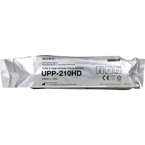 Термобумага Sony UPP-210HD для видеопринтеров 210мм х 25м тип 2