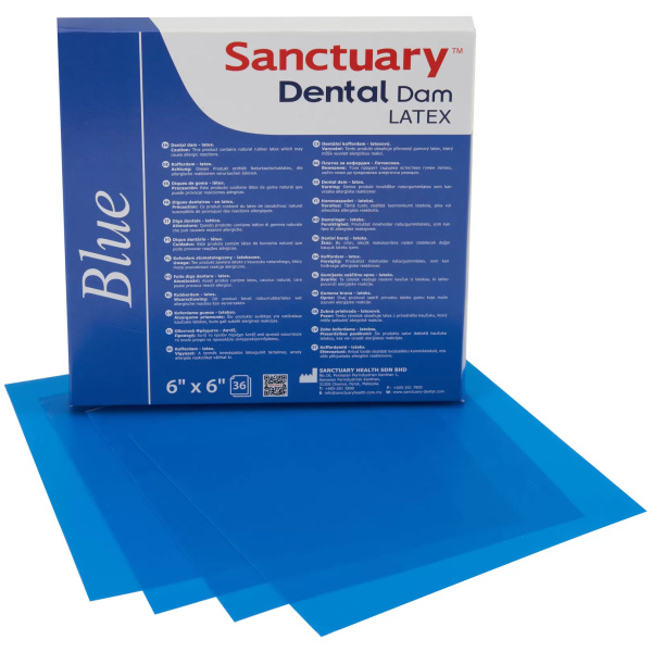 Листы латексные Sanctuary средние синие 36 листов 152х152мм