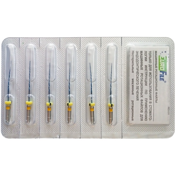 Фото товара «Каналорасширители угловые EuroFile UltraFiles Blue Heat Activation 6шт» - фото товара №1