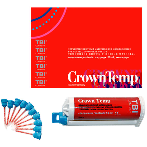 КроунТемп (CrownTemp) пластмасса для временных коронок и мостов TBI