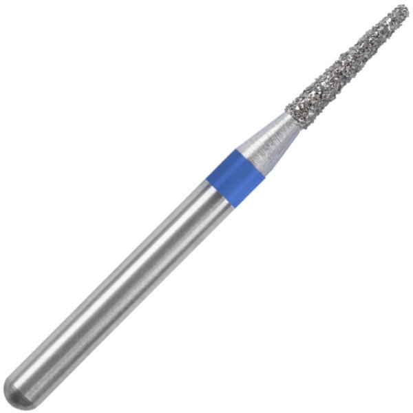 Бор алмазный SS White FG 855-012 конус скругленный 1.2х6мм синий турбинный