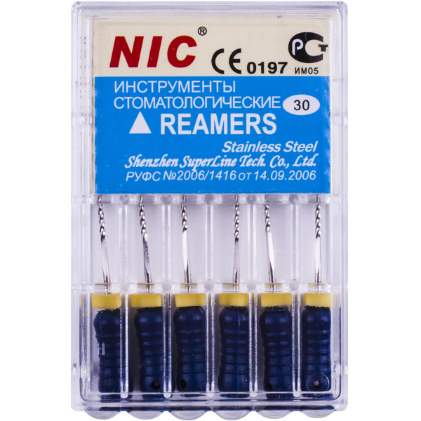 Фото товара «Каналорасширители ручные NIC K-Reamers 6шт» - фото товара №1