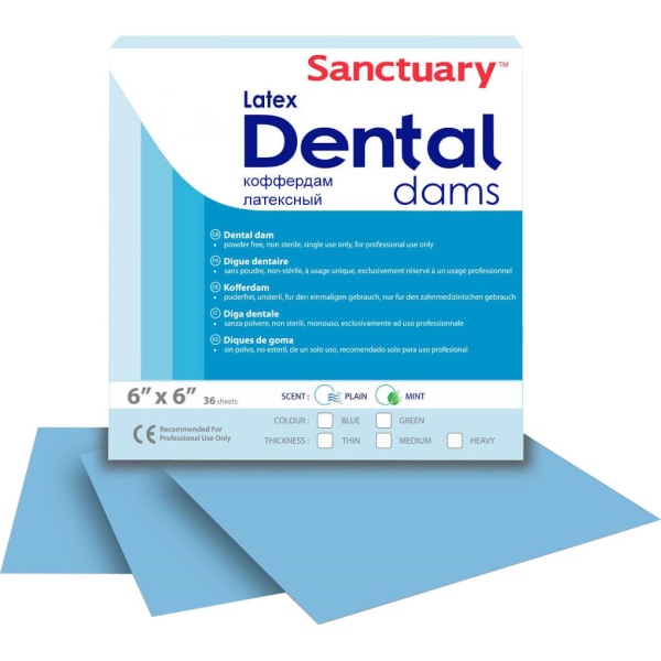 Листы латексные Sanctuary средние синие 36 листов 152х152мм