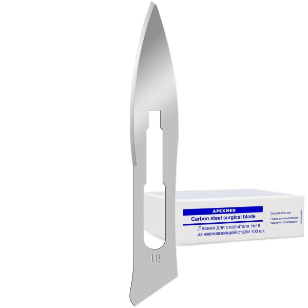 Фото товара «Лезвие для скальпеля стерильное Apexmed» - фото товара №1