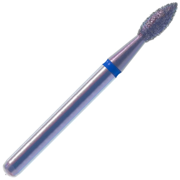 Бор алмазный Crosstech 089 бутон 1.8х4мм синий турбинный 3шт FG 368-018