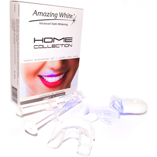 Amazing White Home Collection Plus набор для отбеливания зубов с LED-лампой