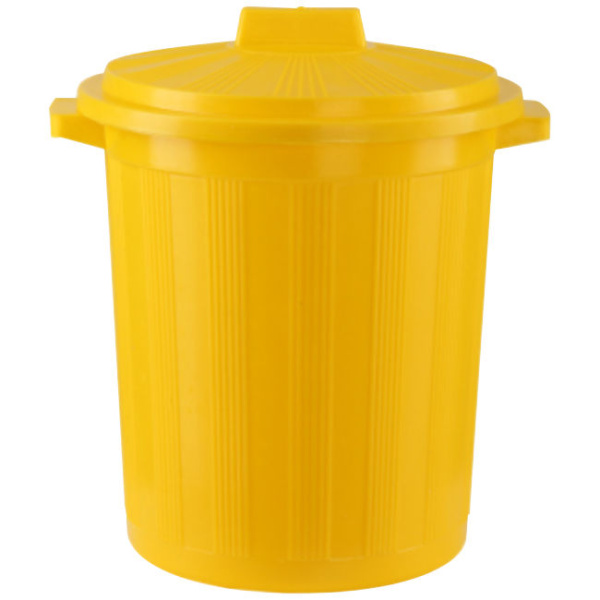 Бак для медицинских отходов класса Б желтый с крышкой