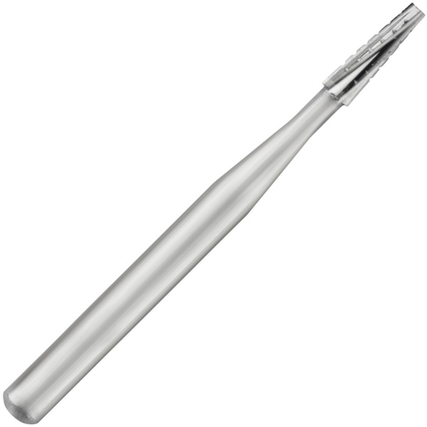 Бор твердосплавный SS White FG 701 конус плоский 1.2х3.8мм турбинный 6 граней перекрестные насечки