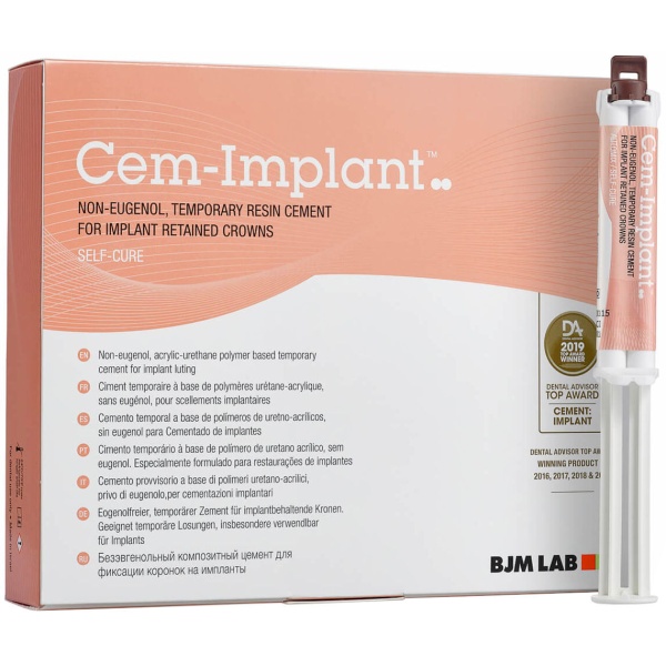 Cem-Implant цемент для фиксации реставраций на имплантатах 2х6г BJM LAB 100115