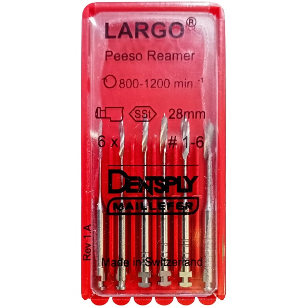 Фото товара «Расширитель устья Ларго Dentsply Largo Peeso Reamer 6шт» - фото товара №1