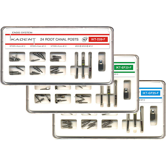 Штифты титановые IKADENT IКТ-EF30-F набор 24шт