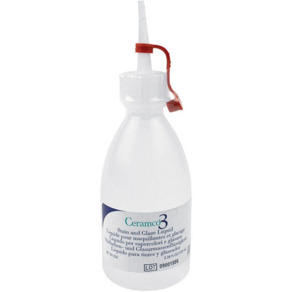 Жидкость Ceramco 3 Stain and Glaze Liquid для глазури и красителей 100мл 69996