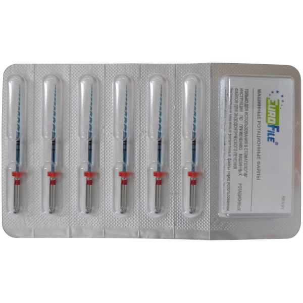 Каналорасширители угловые EuroFile Superfile Heat Activation F2 31мм 6шт