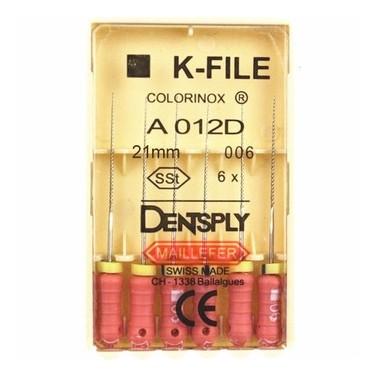 Каналорасширители ручные Dentsply K-Files №06 21мм 6шт