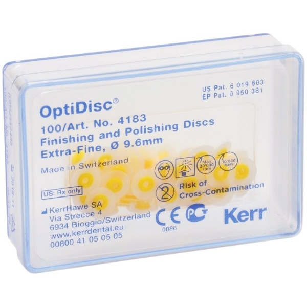 Диски полировочные ОптиДиск (OptiDisc) ультратонкие 9.6мм 100шт Kerr 4183
