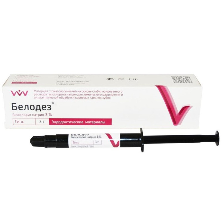 Belodez 3% gel pro ošetření kořenových kanálků 3g VladMiVa