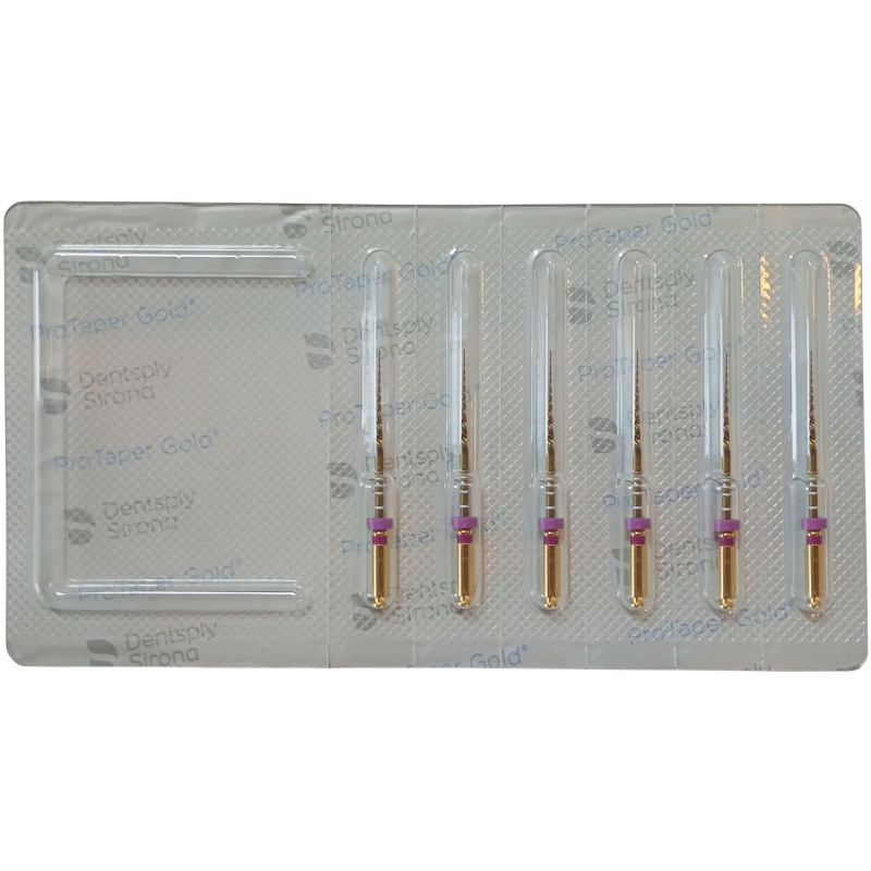 Каналорасширители угловые Dentsply ProTaper Gold S1 25мм 6шт