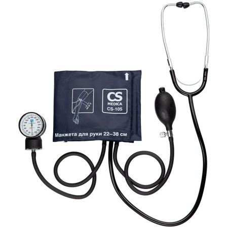 Тонометр механический CS Medica CS-105 c фонендоскопом манжета 22-38см