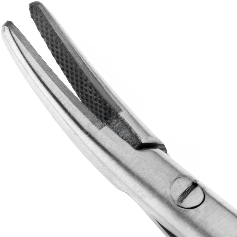 Иглодержатель хирургический изогнутый Castroviejo-Gomel TC 180мм HLW 20-18