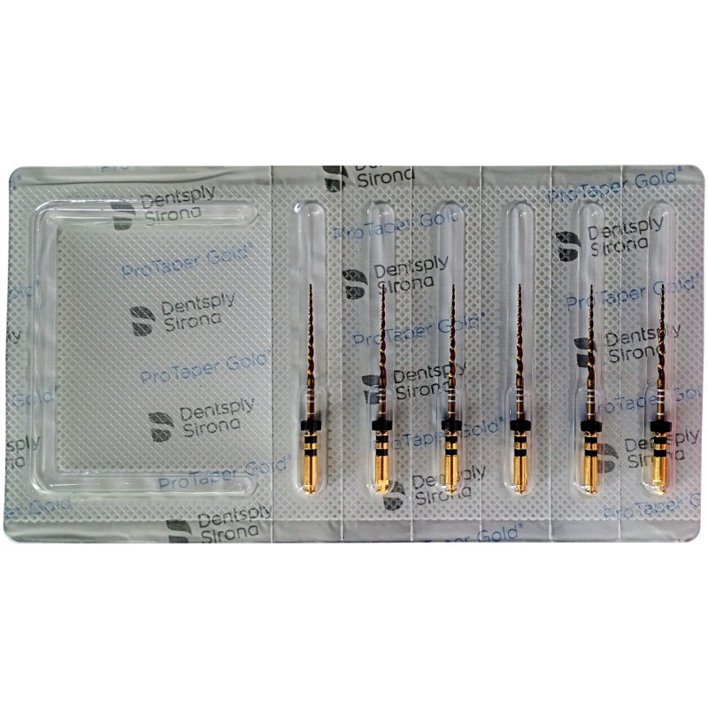 Каналорасширители угловые Dentsply ProTaper Gold F4 25мм 6шт