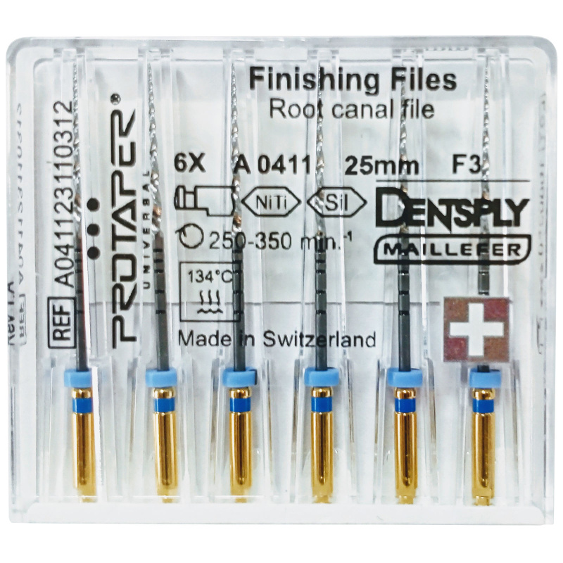 Каналорасширители угловые Dentsply ProTaper Universal F3 25мм 6шт